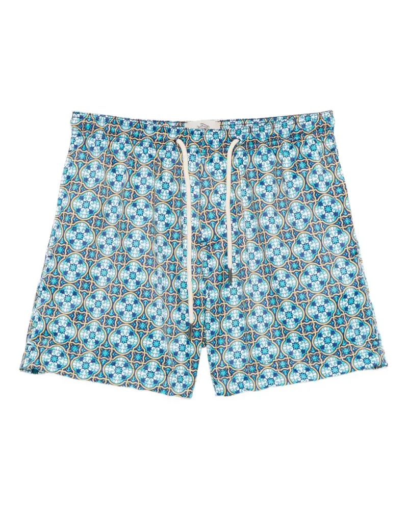 PENINSULA geometric-print swim shorts - Blau Blau