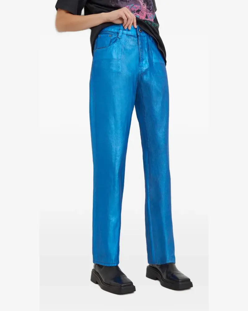 G-STAR RAW Jeans im Metallic-Look - Blau Blau
