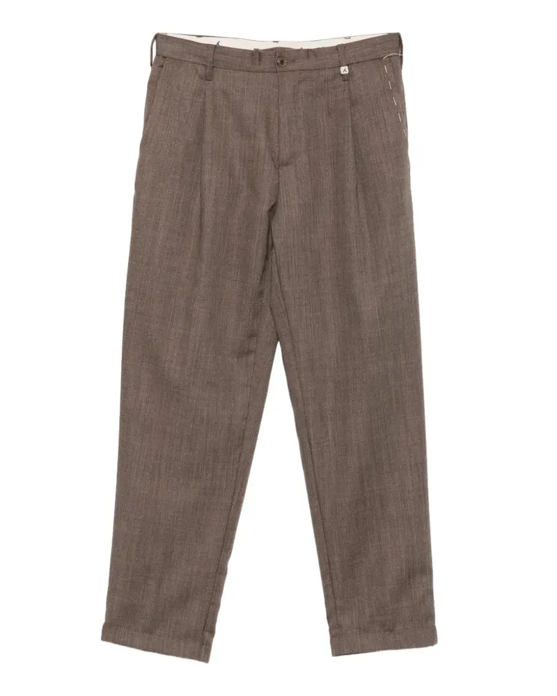 MYTHS pleated virgin wool trousers - Braun Braun