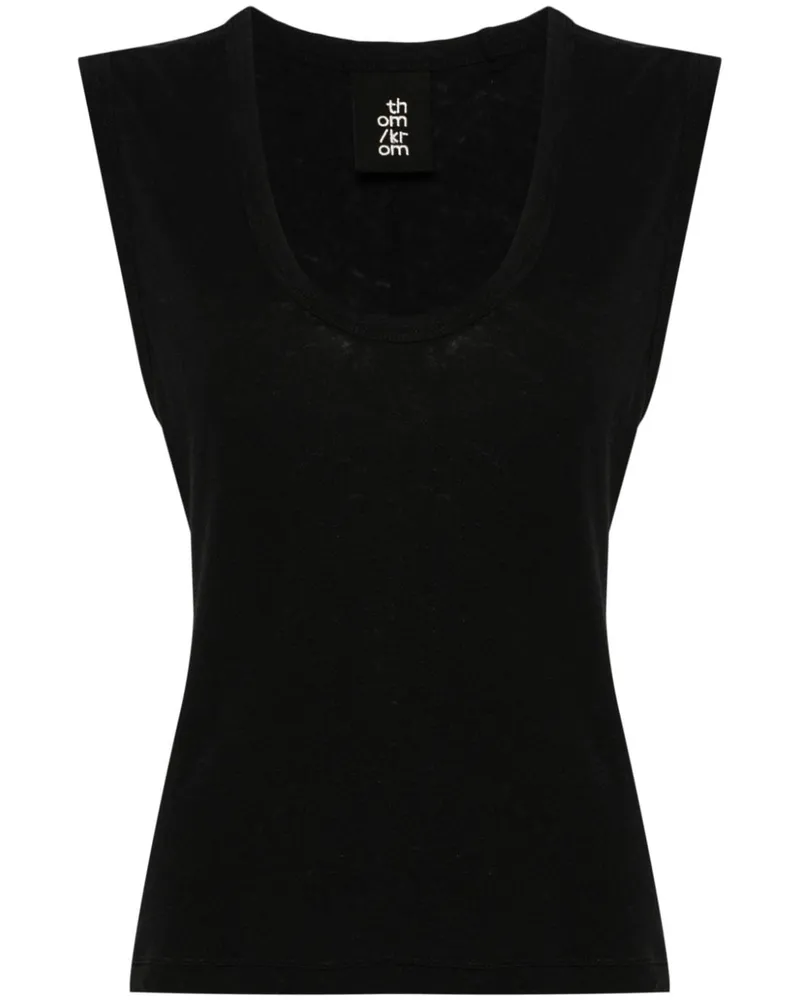 THOM KROM Tanktop mit U-Ausschnitt - Schwarz Schwarz