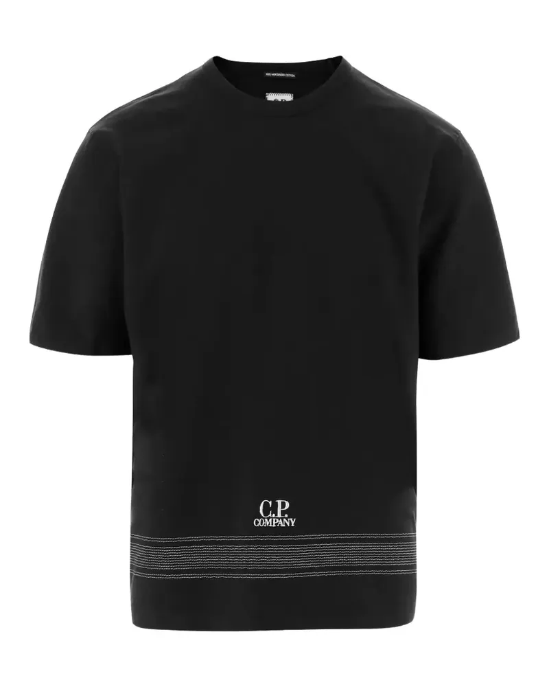 C.P. Company T-Shirt mit Logo-Detail - Schwarz Schwarz