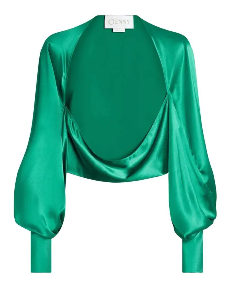 Genny Jacke mit Ballonärmeln - Grün Grün