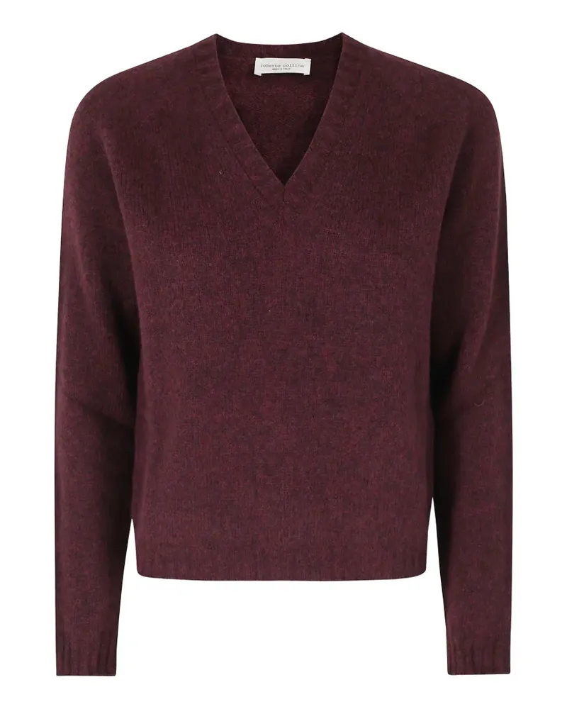 Roberto Collina Pullover mit V-Ausschnitt - Rot Rot