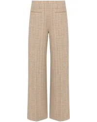 Sandro Weite Tweed-Hose Nude