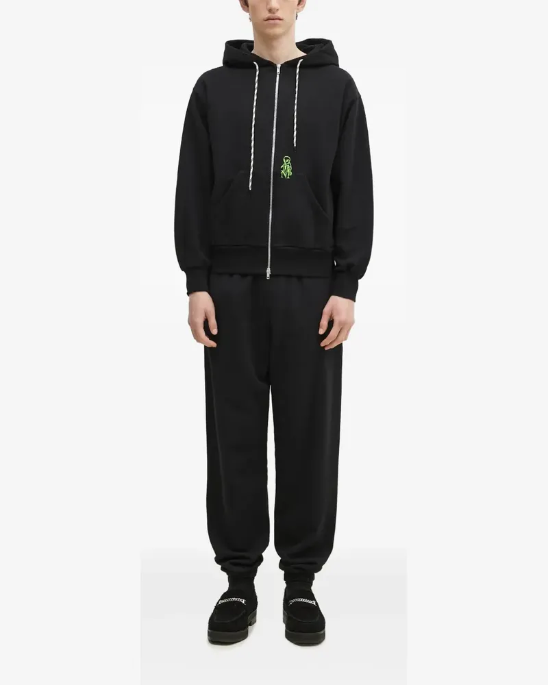 Aries Jogginghose mit Logo-Stickerei - Schwarz Schwarz