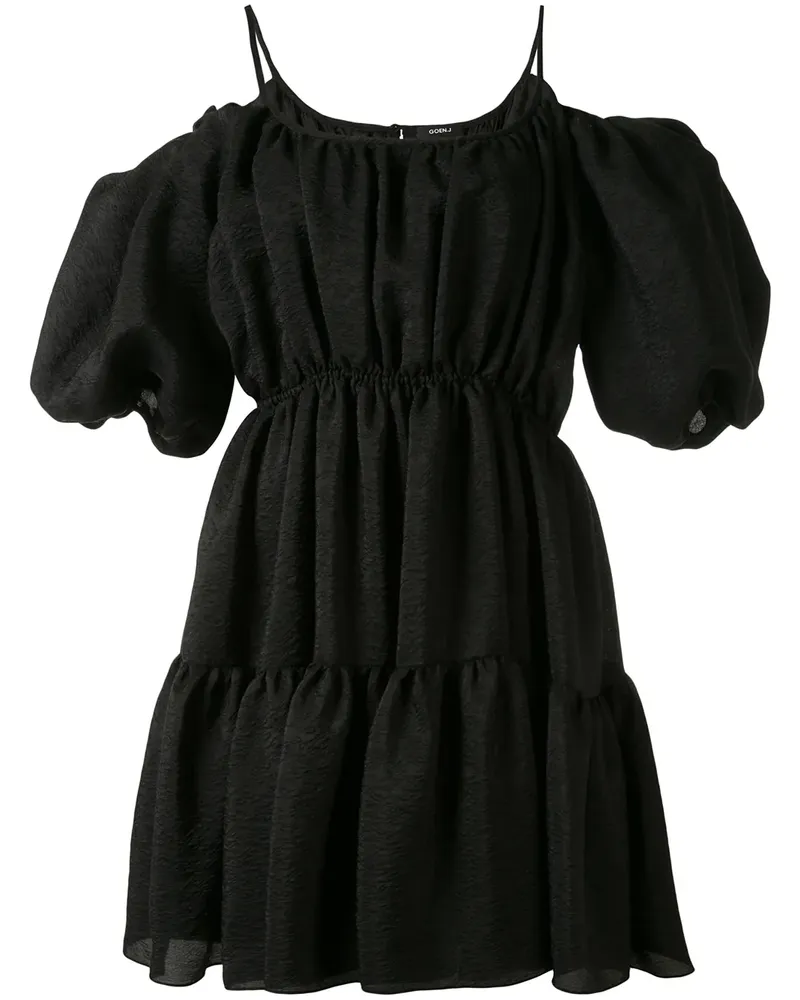 GOEN.J Minikleid mit Ballonärmeln - Schwarz Schwarz