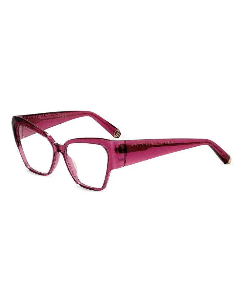 Philipp Plein Brille mit geometrischem Gestell - Rosa Rosa