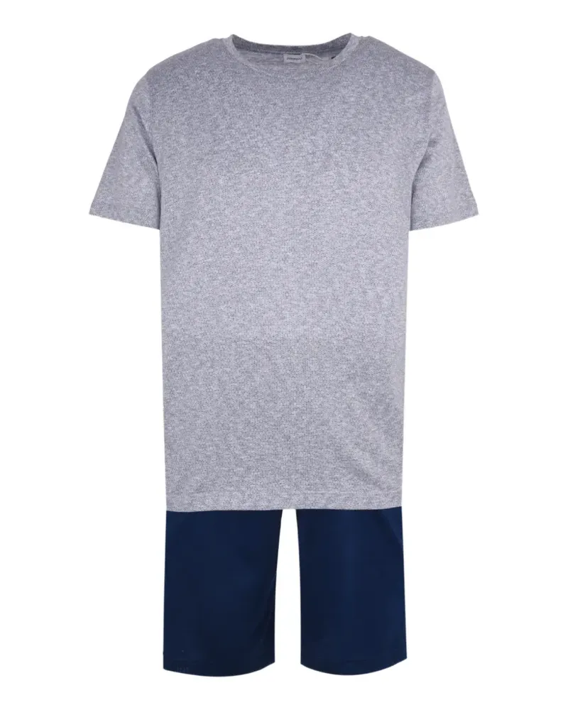 Zimmerli Pyjama mit grafischem Print - Grau Grau