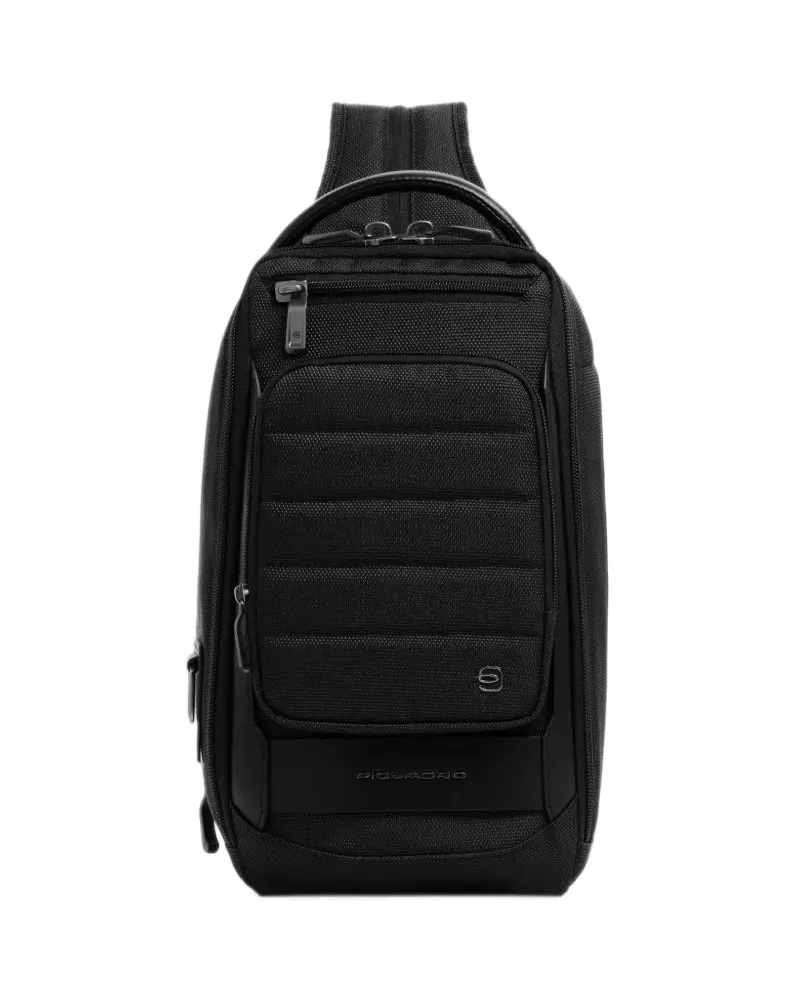 Piquadro quilted zip-around backpack - Schwarz Schwarz
