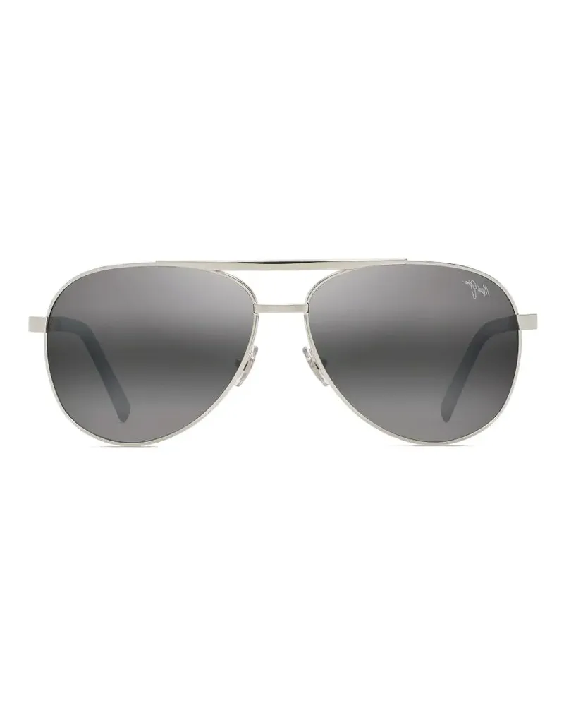 Maui Jim Seacliff pilot-frame sunglasses - Silber Silber