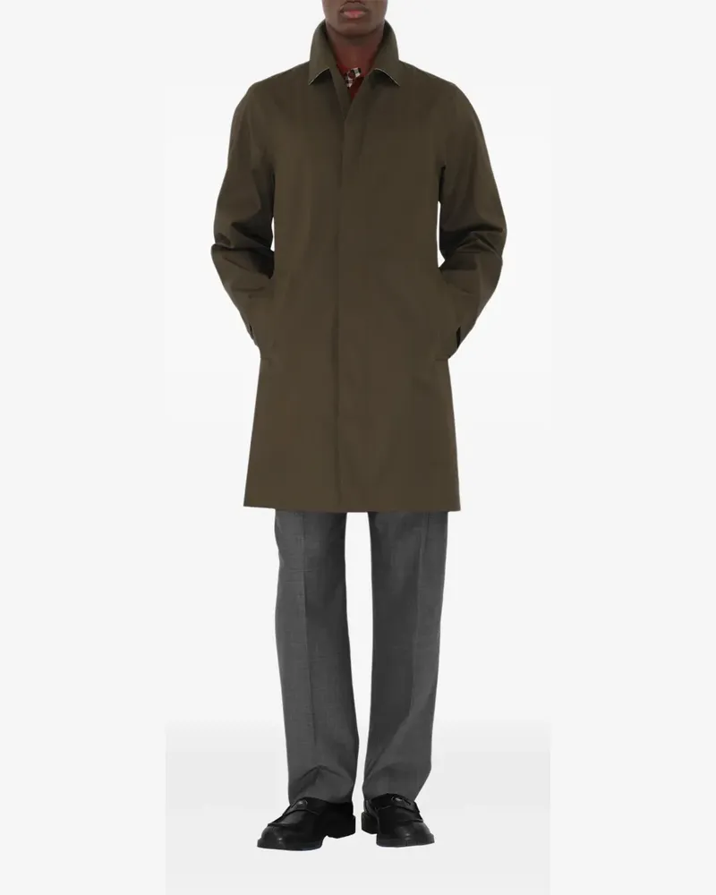 Burberry Mantel aus Bio-Baumwolle - Grün Grün
