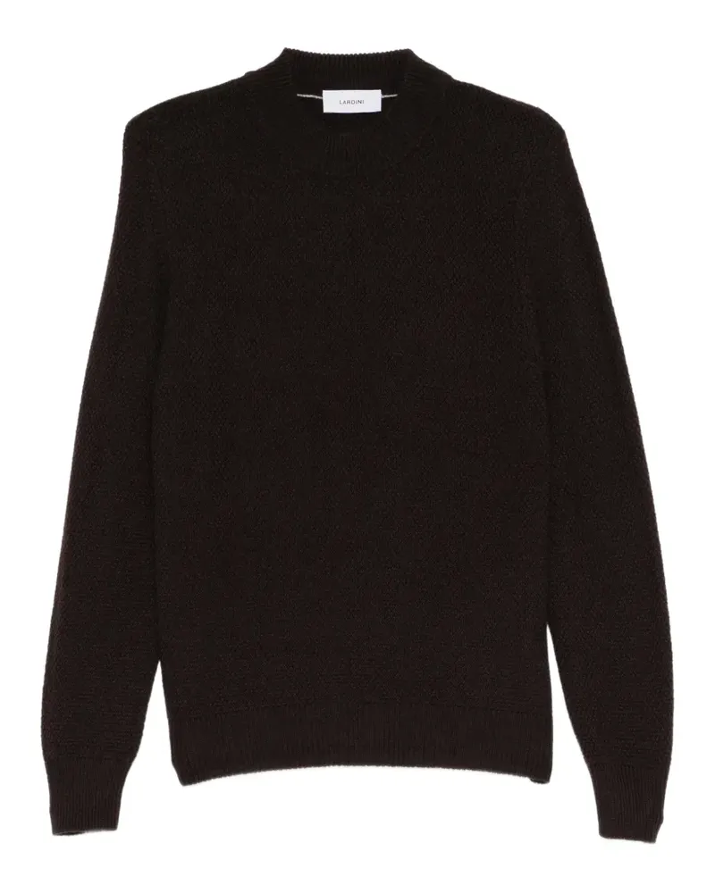 LARDINI Pullover in Waffelstrick - Braun Braun