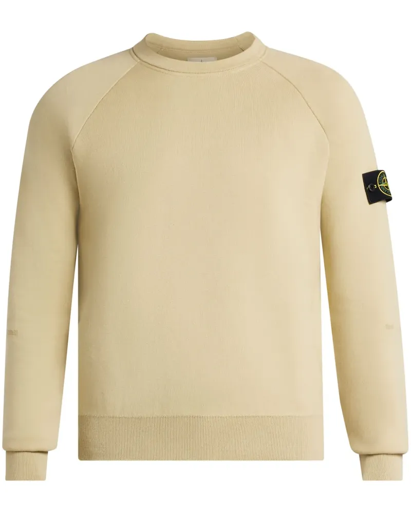 Stone Island Sweatshirt mit Kompass-Patch - Nude Nude