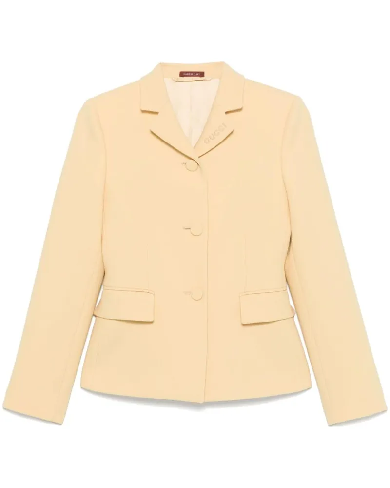 Gucci Blazer aus Wollkrepp - Gelb Gelb
