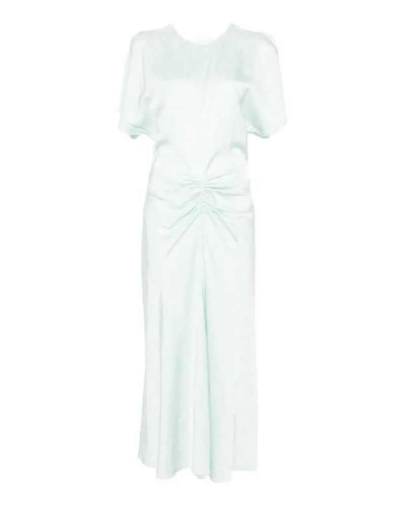 Victoria Beckham floral-pattern midi dress - Grün Grün