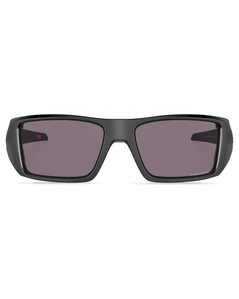 Oakley Eckige Heliostat Sonnenbrille - Schwarz Schwarz