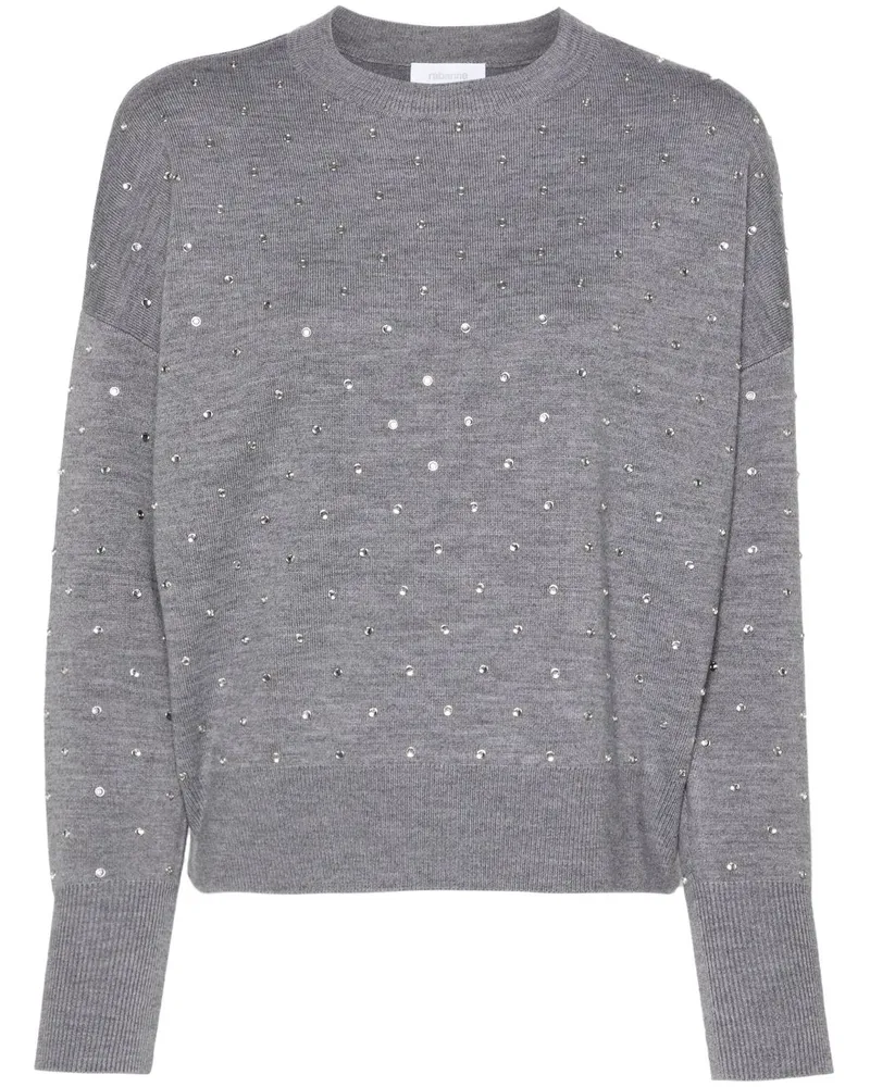Paco Rabanne Glass Pullover mit Kristallen - Grau Grau