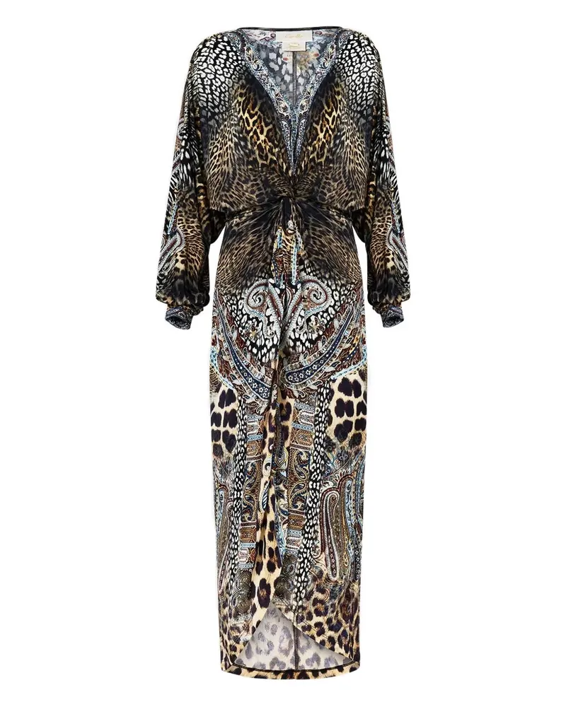 Camilla twist-front midi dress - Braun Braun