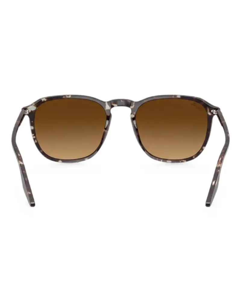 Ray Ban RB2203 Sonnenbrille mit eckigem Gestell - Braun Braun