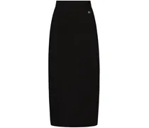 Bleistiftrock mit DG-Logo - Schwarz