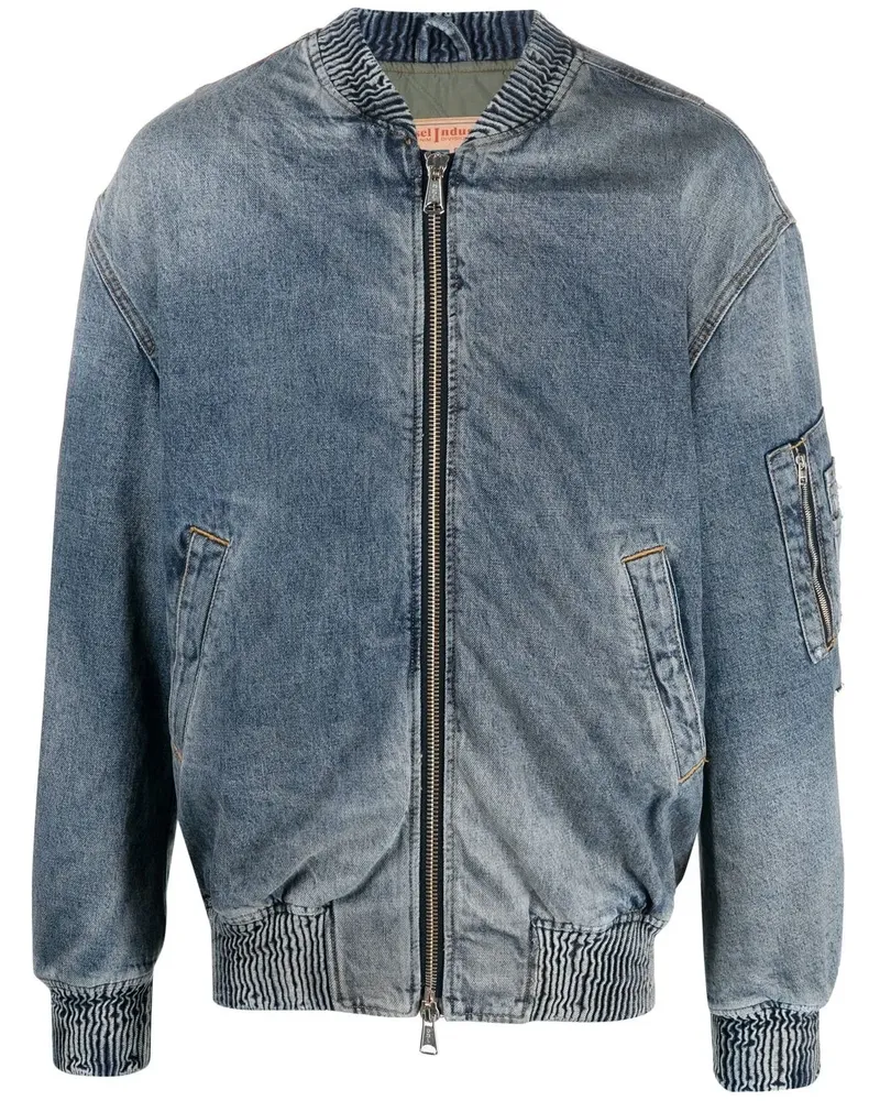 Diesel Bomberjacke im Jeans-Look - Blau Blau