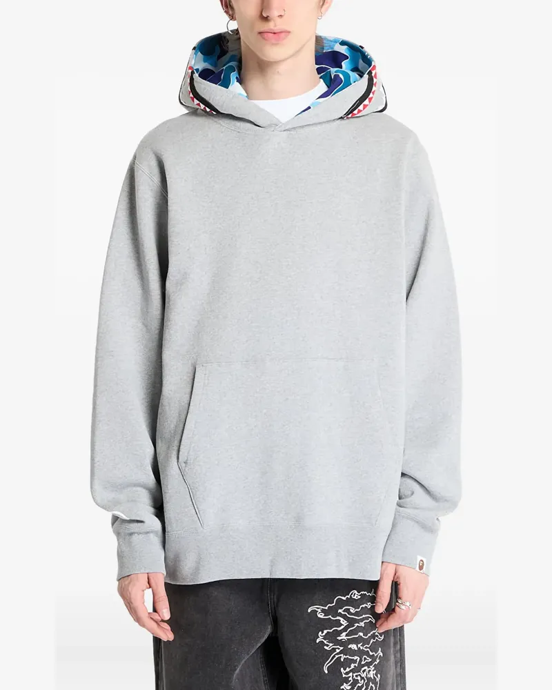 BAPE Hoodie mit Kängurutasche - Grau Grau
