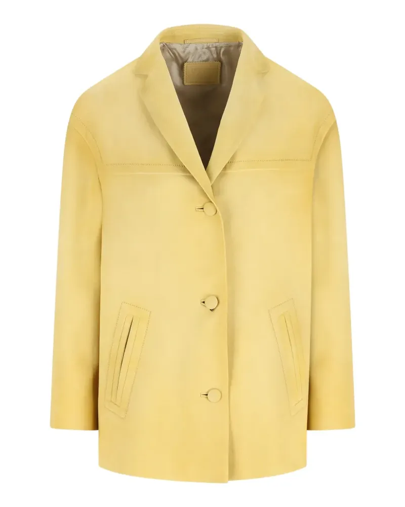 Prada button lambskin jacket - Gelb Gelb