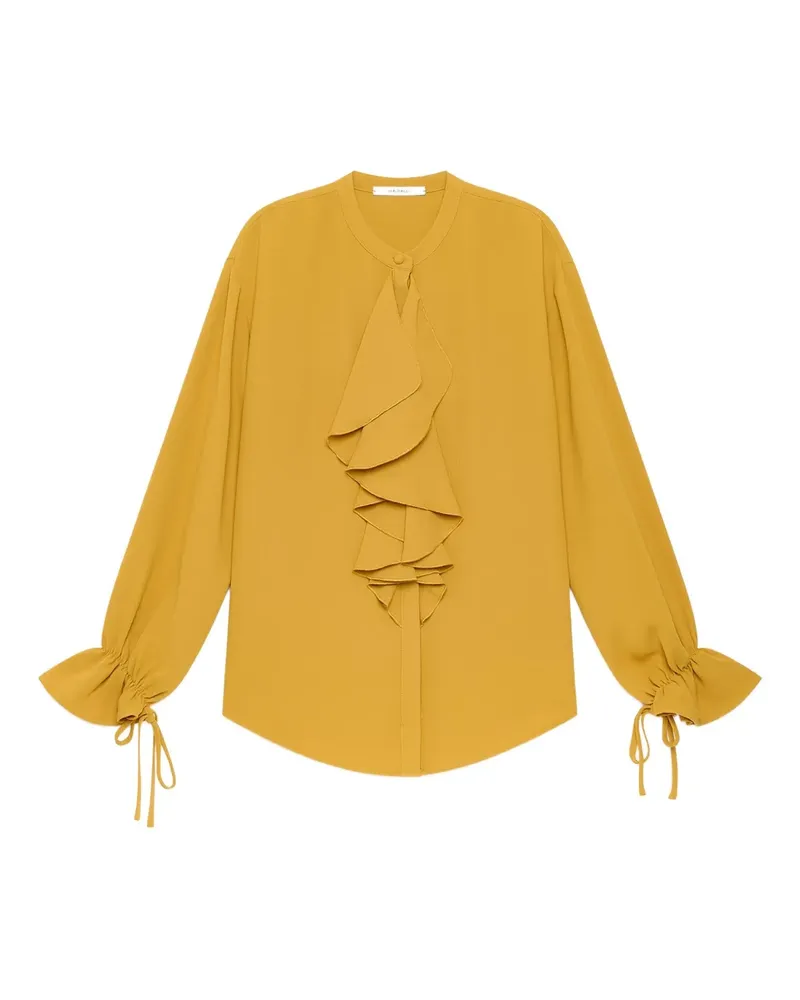 Maliparmi ruffled-front blouse - Gelb Gelb