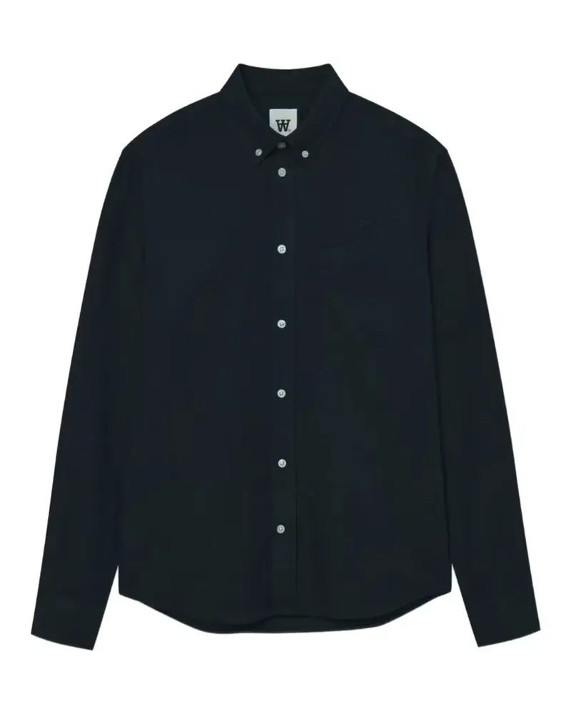 Wood Wood Adam Hemd mit Stickerei - Blau Blau