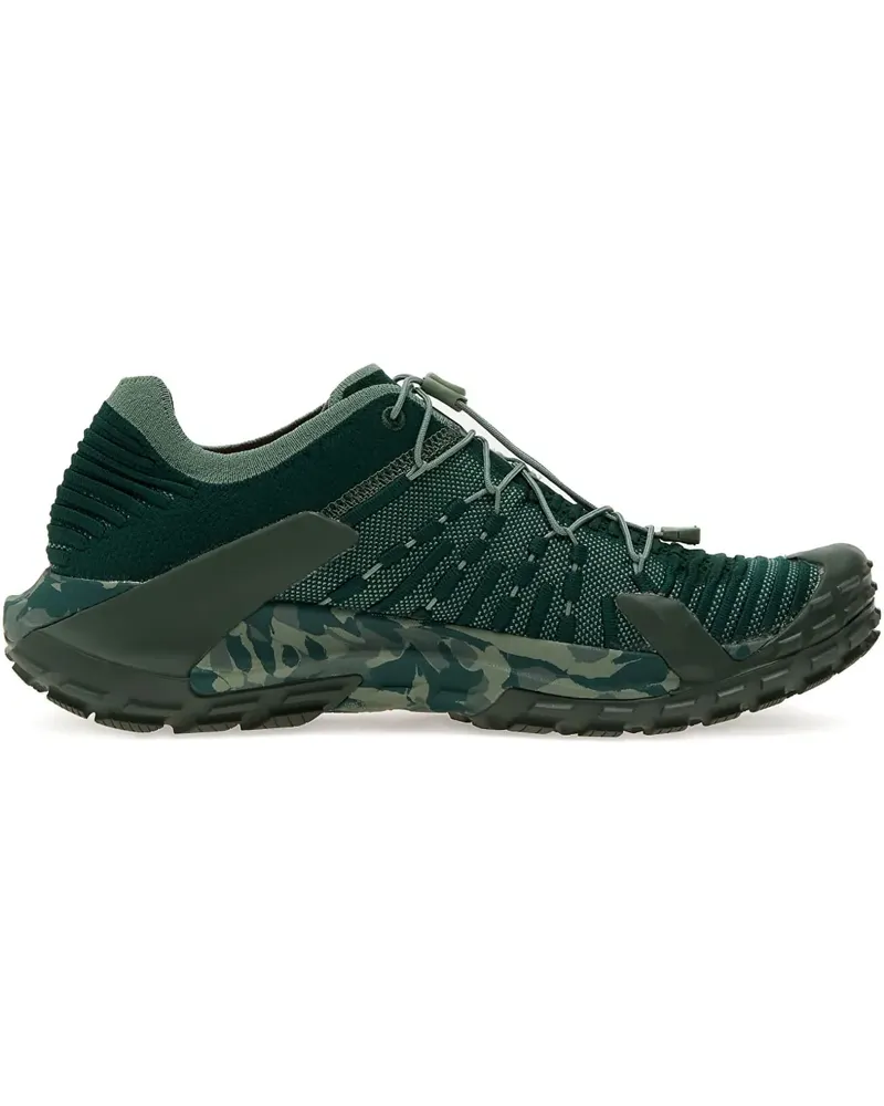 Mammut Hueco Knit II Low Camouflage-Sneakers - Grün Grün