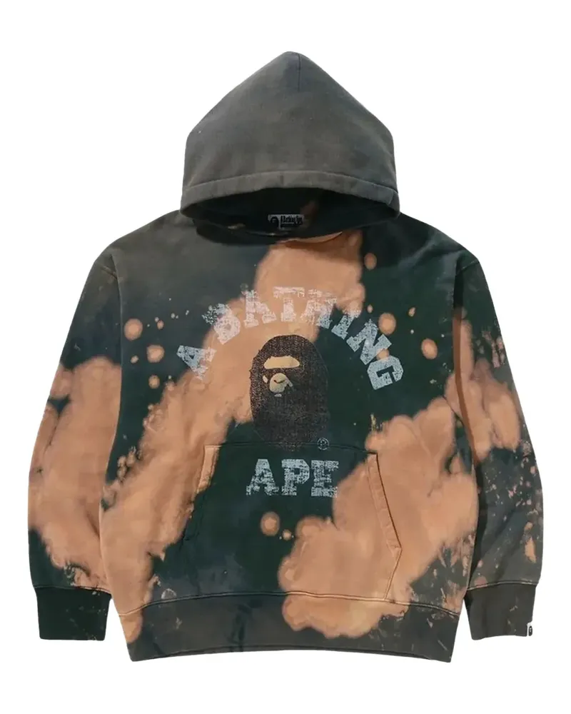 BAPE College Hoodie mit Batikmuster - Nude Nude