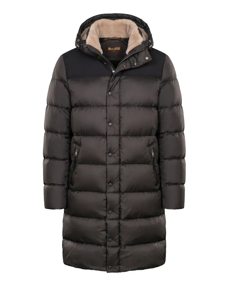 MOORER Ian-SHK hooded padded coat - Braun Braun