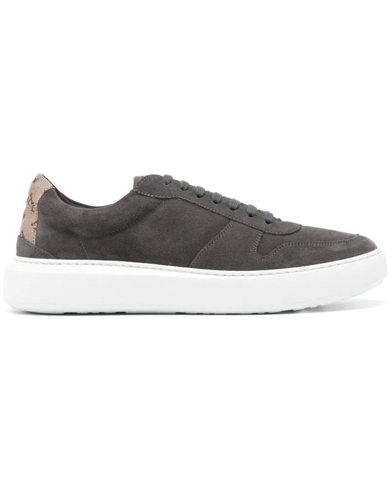 Herno Sneakers aus Wildleder - Grau Grau