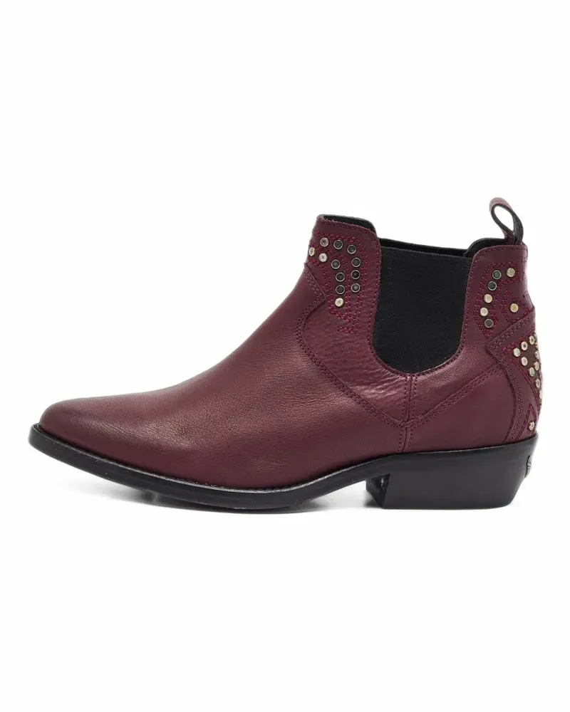 Zadig & Voltaire Thylana studded ankle boots - Rot Rot
