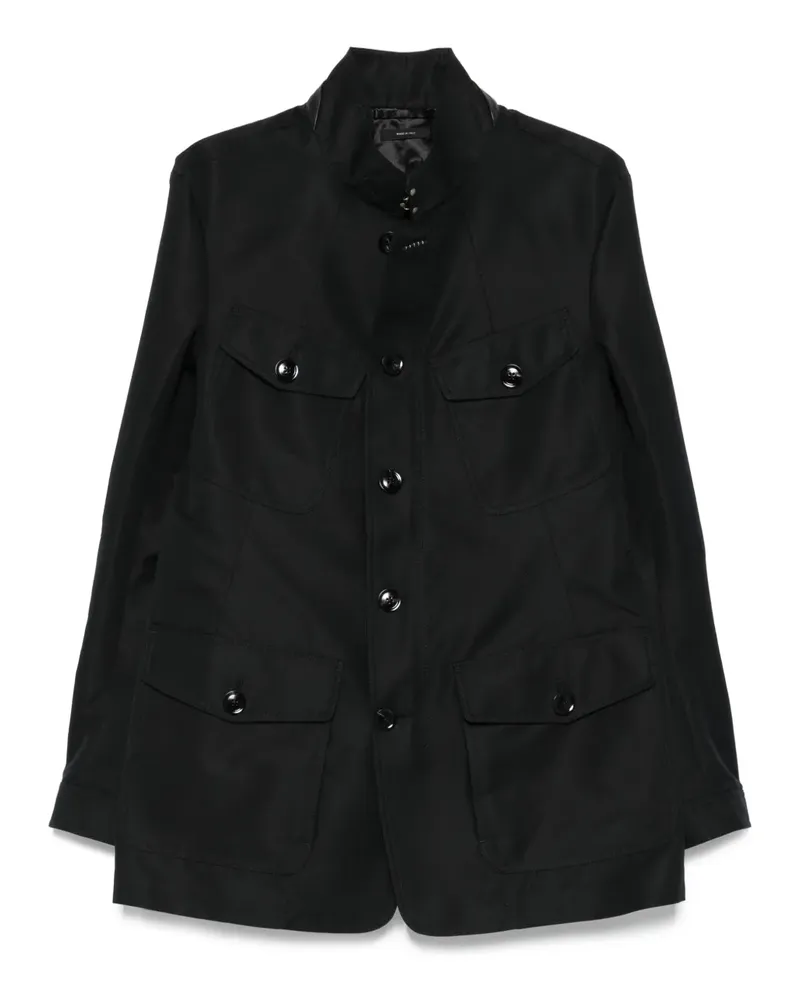 Tom Ford Jacke mit Klappentasche - Schwarz Schwarz
