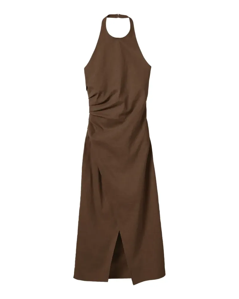 A.L.C. Sylvie halterneck midi dress - Braun Braun