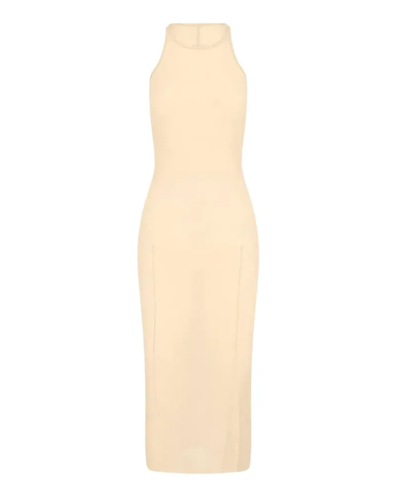 Rick Owens ribbed-knit midi dress - Nude Nude