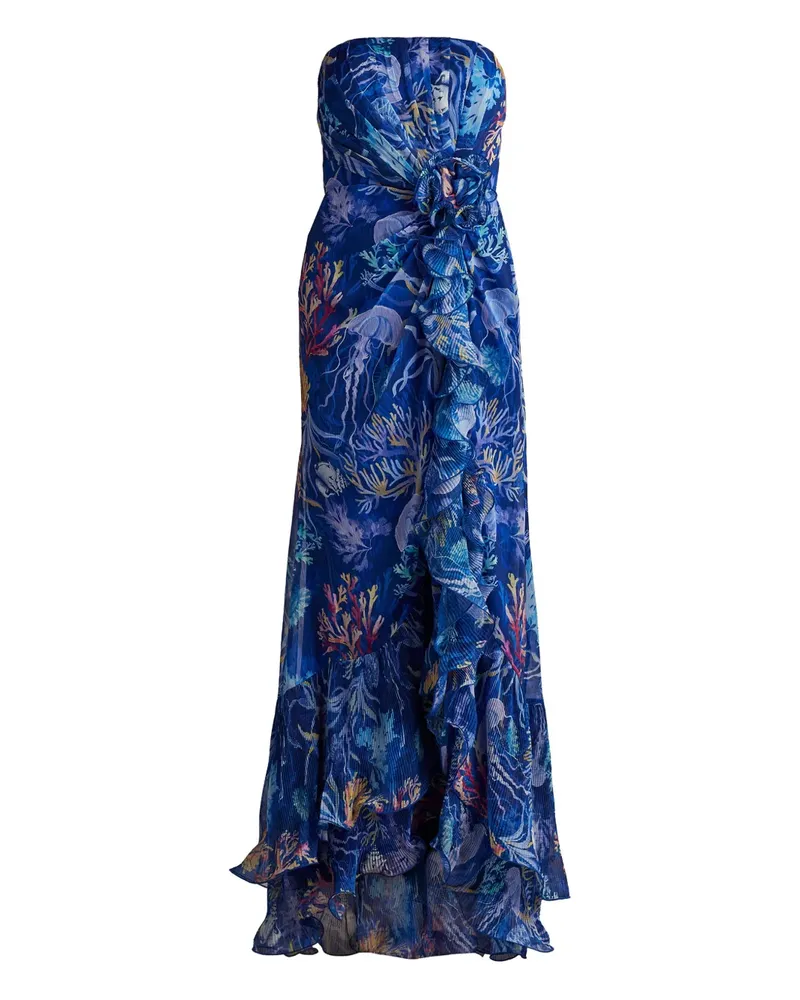 Tadashi Shoji Schulterfreies Morwenna Kleid - Blau Blau