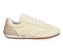 Jogger Sneakers mit Wildledereinsätzen - Nude