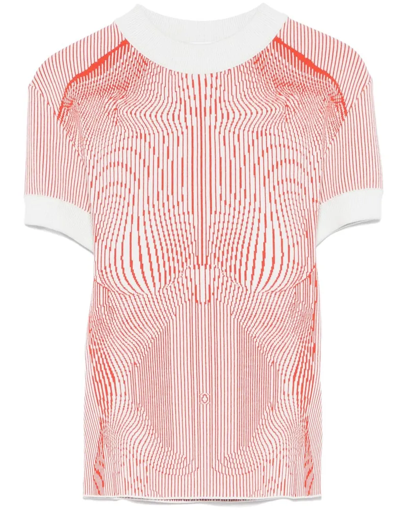Jean Paul Gaultier The Morphing Pinstripes T-Shirt - Grün Grün