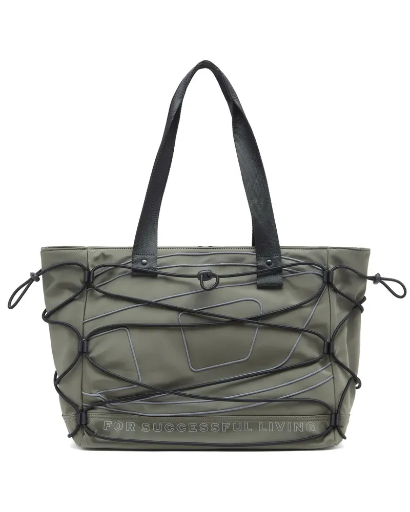 Diesel Tech-D cord-detail tote bag - Grün Grün