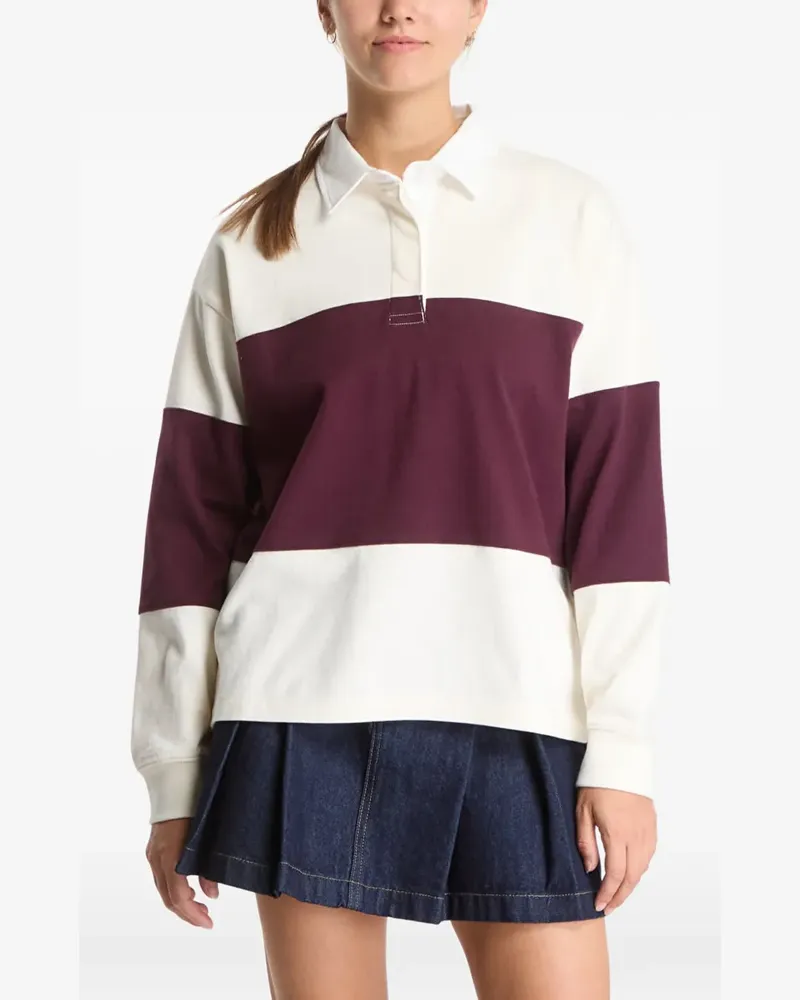 Gant colour-block long-sleeve polo top - Weiß Weiß