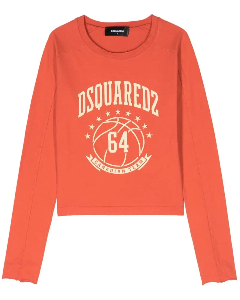 Dsquared2 College Fit T-Shirt Orange