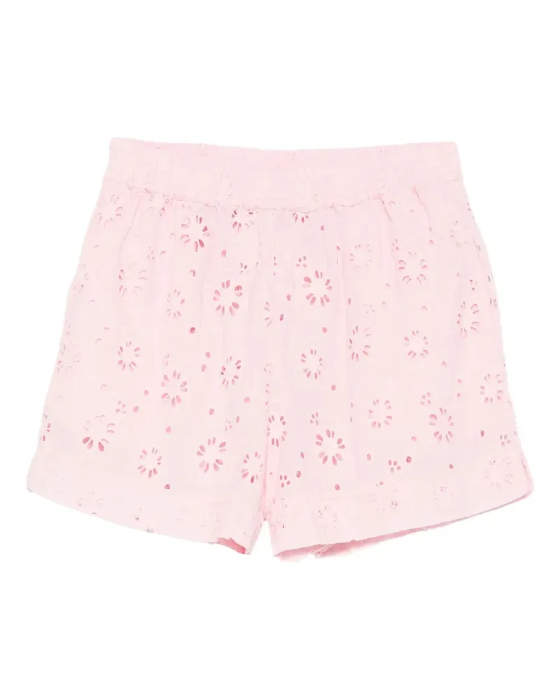 MC2 Saint Barth Meave Shorts mit Lochstickerei - Rosa Rosa