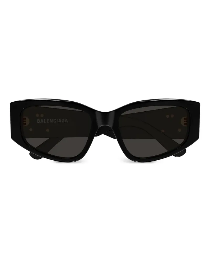 Balenciaga logo geometric sunglasses - Schwarz Schwarz