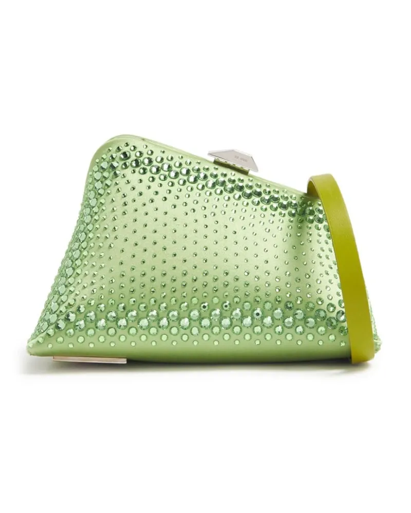 ATTICO Clutch mit Kristallen - Grün Grün