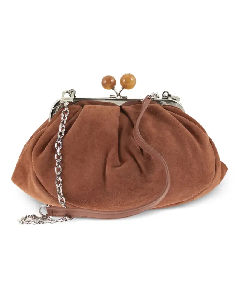 Max Mara Kleine Pasticcino Clutch aus Wildleder - Braun Braun