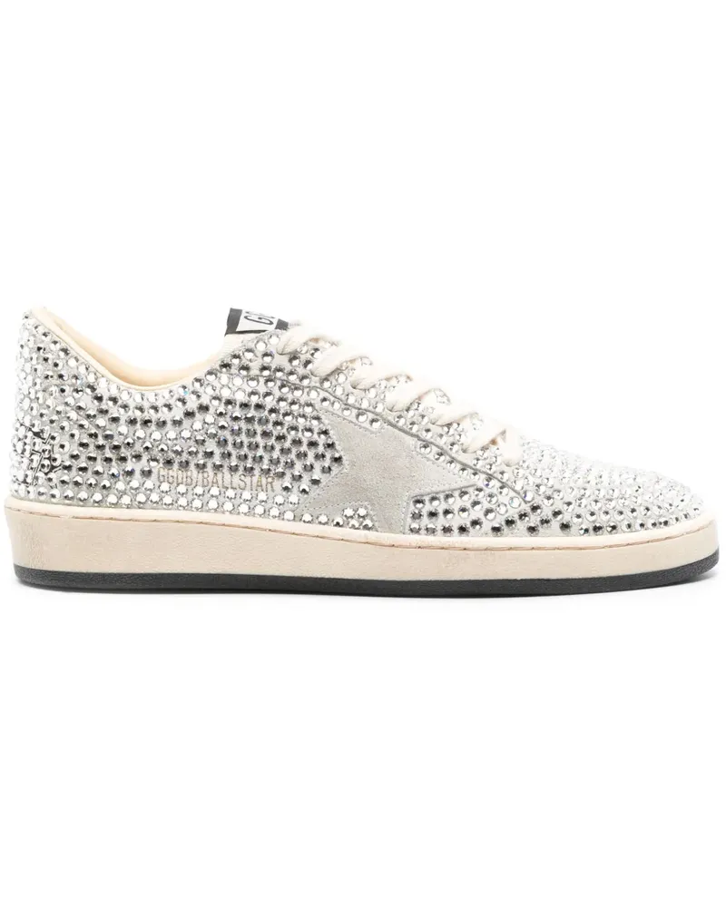 Golden Goose Ball Star Sneakers mit Strass - Grau Grau