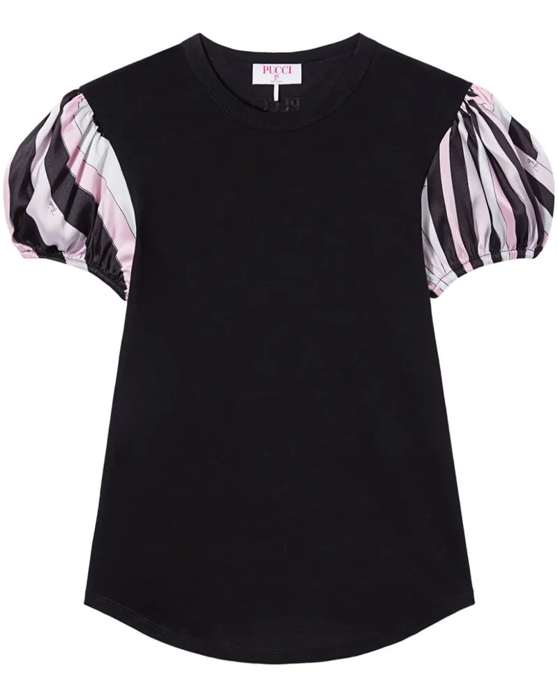 Emilio Pucci T-Shirt mit Iride-Print - Schwarz Schwarz