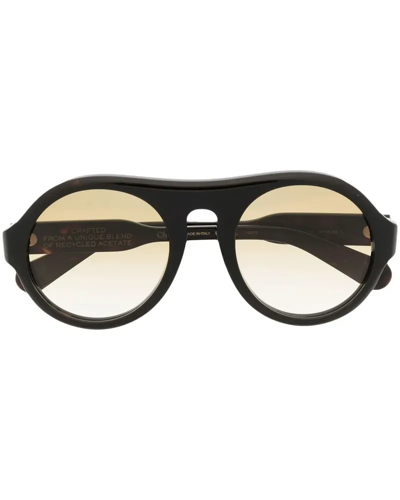 Chloé Getönte Pilotenbrille - Schwarz Schwarz